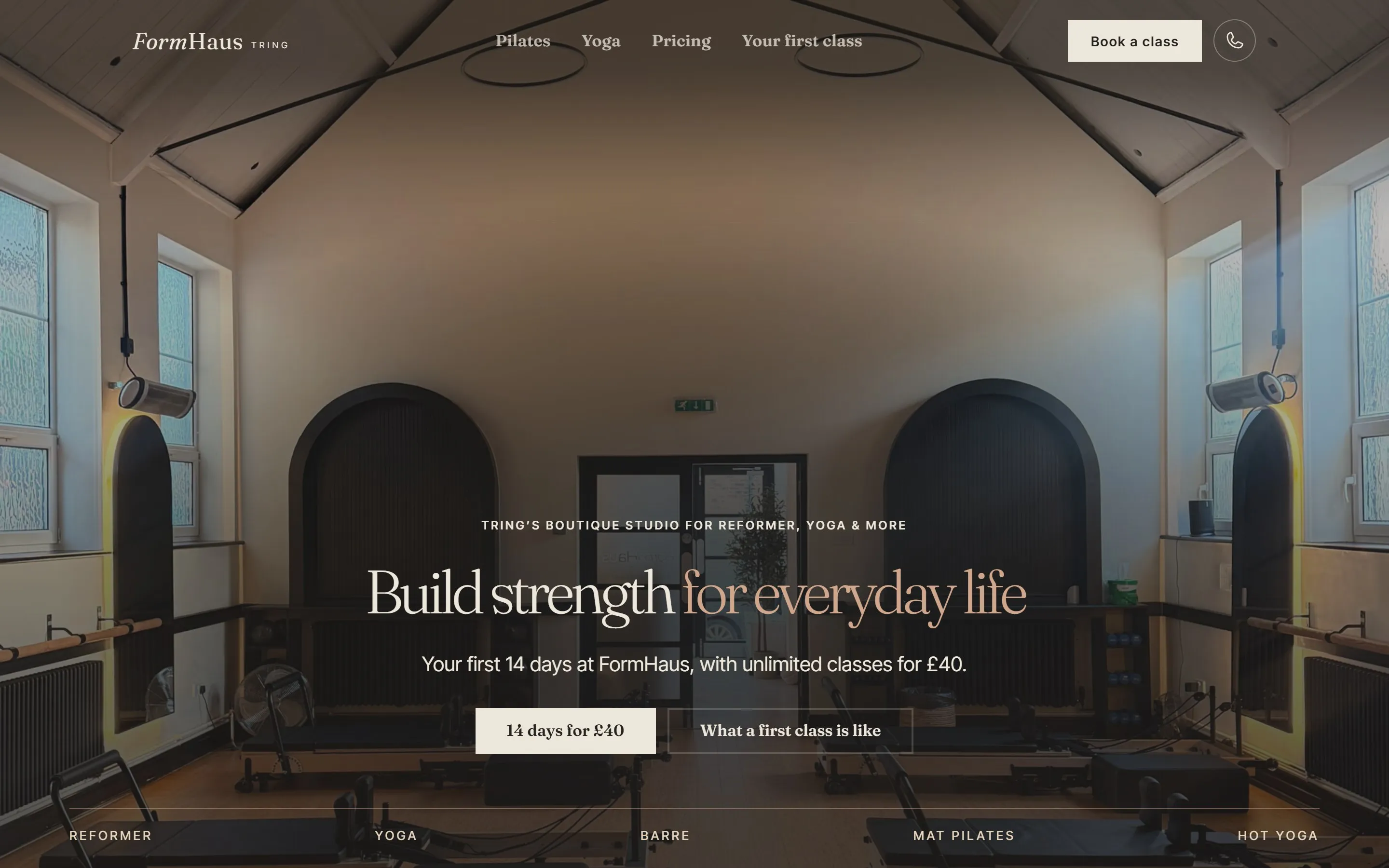 The FormHaus website on a laptop